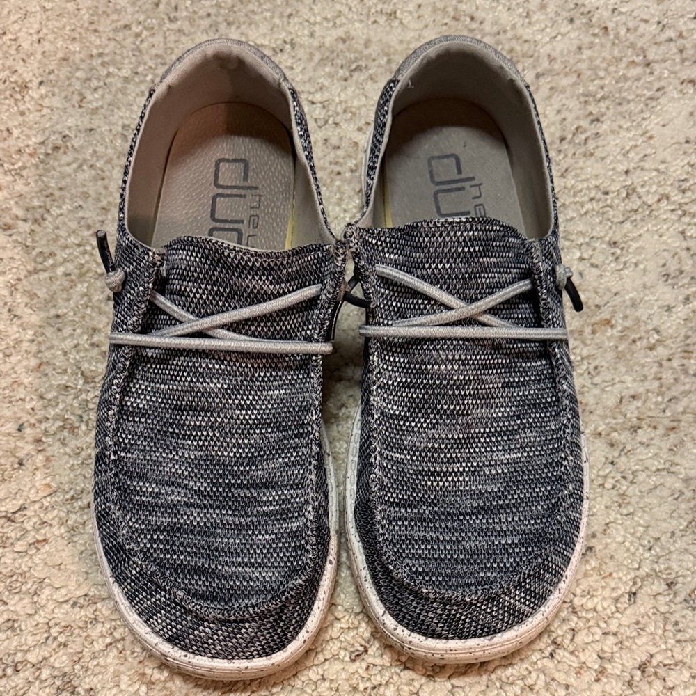 Hey Dude Black and Gray Sneakers
